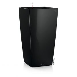 Självvattnande Kruka Cubico 50 svart högglans H95cm