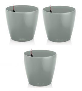 3-Pack Självvattnande Kruka Classico Color ECO 35 ljusgrå H33cm