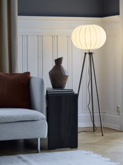 Base golvlampa tripod antikmässing 125cm