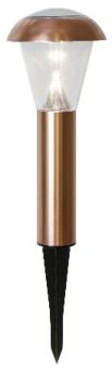 Napoli Solcellslampa stolpe 36cm Koppar 6-pack
