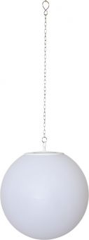 Globy Hängande Solcellsdekoration vit 30cm Star Trading