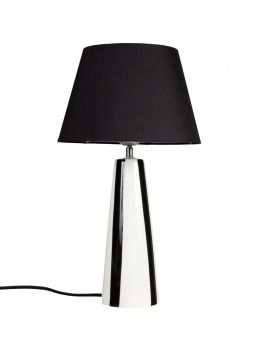 Leya bordslampa svart/vit randig 54cm
