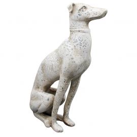 Ellis staty Vinthund vit 50cm