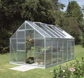 Växthus Vitavia Merkur alu/poly 2,6x3,8m / 9,9m²
