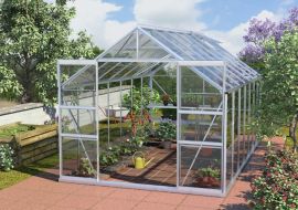 Växthus Mars grön/glas 2,6x4,5m / 11,5m²