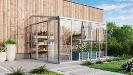 Växthus Helena 2 alu/glas/poly 2,7x3,3m / 8,6m²