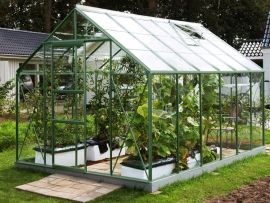 Växthus Vitavia Merkur grön 2,6x3,8m / 9,9m²