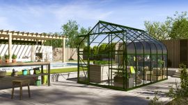 Växthus Vitavia Diana grön/glas 2,6x3,8m / 9,9m²