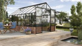 Växthus Vitavia Cassandra svart 4,5x2,6m / 11,5m²