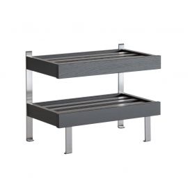 Oscarssons Möbel Nadja Skohylla golv 50cm 2 plan svartbetsad ek