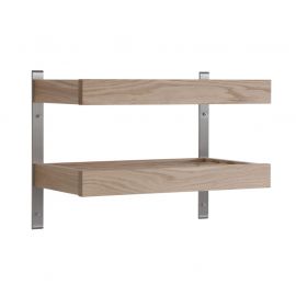 Oscarssons Möbel Nadja Skohylla 50cm 2 plan vitpigmenterad ek