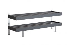 Oscarssons Möbel Nadja Skohylla golv 80cm 2 plan svartbetsad ek
