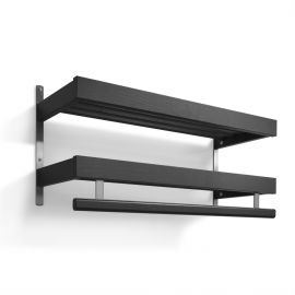 Nadja Hatthylla II 80cm 2 plan svartbetsad ek