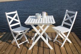 Wilma Grupp, 2st Stolar+Bord, Vit