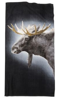 Borganäs Badlakan Älg grå/brun 75x150cm