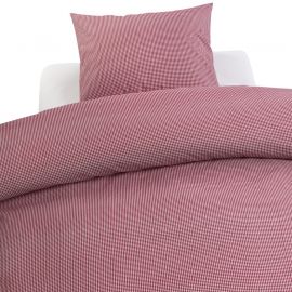 Borganäs Påslakanset Barnvagn Gingham Check röd/vit