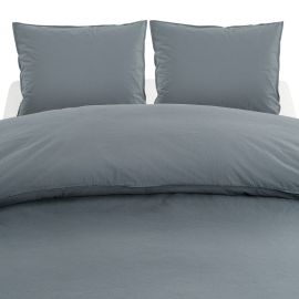 Borganäs Percale Påslakanset 3-del Mellanblå