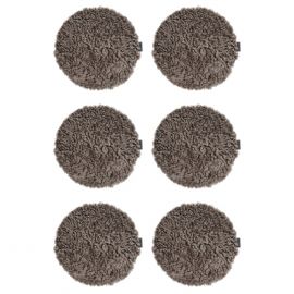 6-pack Fårskinnssits rund Curly sahara 34cm Kampanj