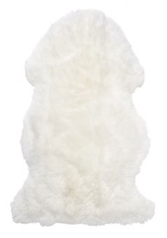 Gently långhårigt Fårskinn vit 100cm Skinnwille