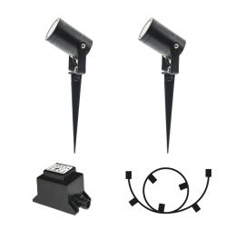Lightson Luna Starpack 60W Svart 2-pack