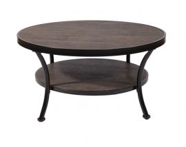 Stenexpo Manilla soffbord 91x55cm Antik / svart metall
