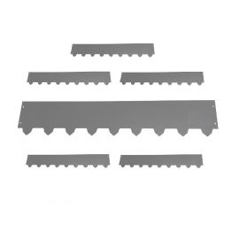 6-pack Gräskantlist XL galv/zink byggbar 119cm