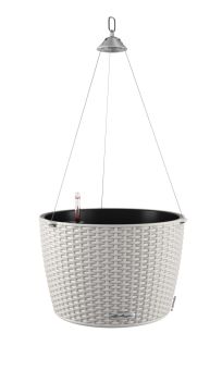 Självvattnande Hängampel Nido XL vitgrå