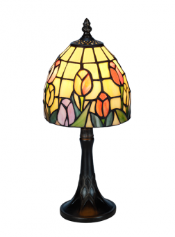 Nostalgia Design Tulipana Tiffany bordslampa 34cm