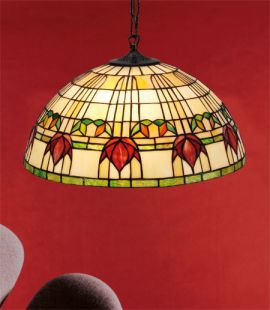 Nostalgia Design Fuchsia Tiffany taklampa 40cm
