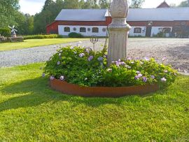 FÖRBOKNING av Odlingskrage rost rund 160cm