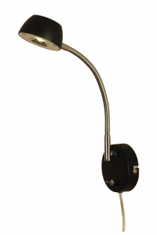 Juno Vägglampa svart/krom 28cm