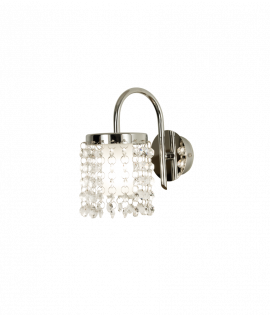 Teresa Vägglampa krom/klar 18,6cm