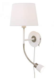 Eketorp Vägglampa vit/stål 43cm