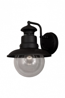 Lundeby Vägglampa svart 27cm