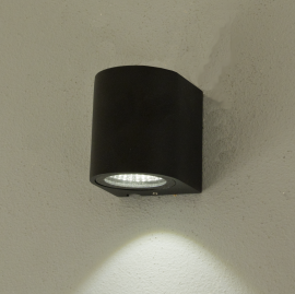 Union Vägglampa svart 8cm