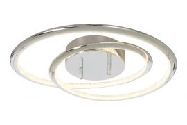 Aries Plafond krom/klar 46,5cm