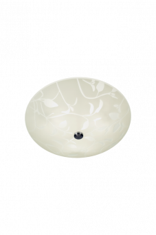 Bladverk Plafond vit/stål 42cm