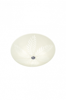 Palmblad Plafond vit/stål 42cm