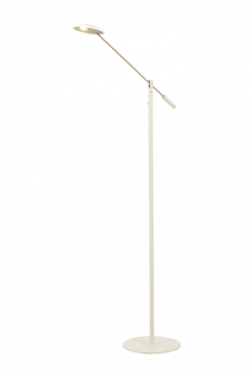 Cadiz Golvlampa vit/stål 130cm