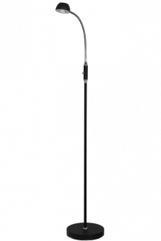 Juno Golvlampa svart/krom 128cm