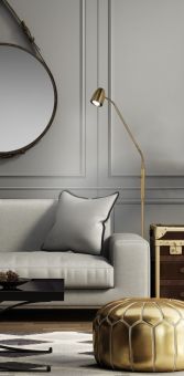 Sandnes Golvlampa antik 140cm