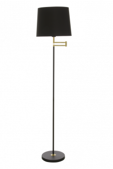 Birka Golvlampa svart/matt mässing 155cm
