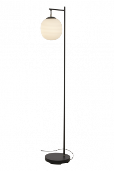Rille Golvlampa svart/opalvit 150cm