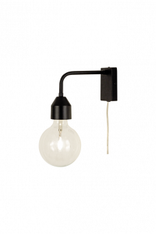 Flynn Vägglampa svart 20cm