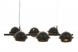 Bow Taklampa svart/matt mässing 92cm