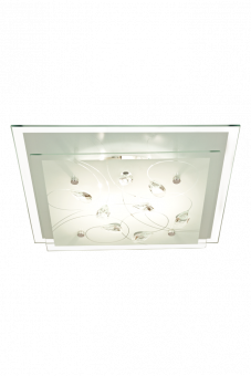 Demi Plafond krom/klar 34cm