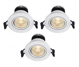 Markslöjd Apollo Downlight Spot 3-pack Vit