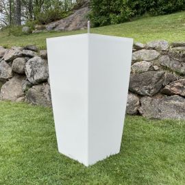 Lechuza Självvattnande Kruka Cubico Color 40 vit höjd 75cm