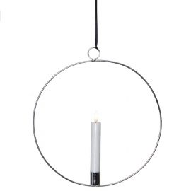 Inomhusdekoration Flamme Ring 28cm silver Star Trading