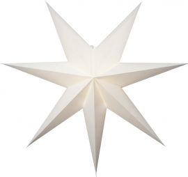 Pappersstjärna Plain vit Star Trading